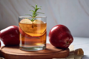 Spicy apple cider, autumn drink