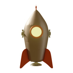 rocket isolated