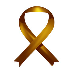 gold ribbon symbol