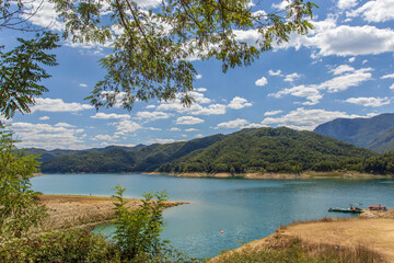 Fototapeta na wymiar Lake Salto is the largest artificial lake in Lazio