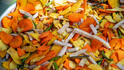 Légumes déshydratés.