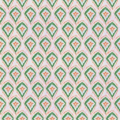 seamless ikat indian ethnic on black background fabric pattern and background, Art illustration fashion bohimian and mexican fabric and cover 