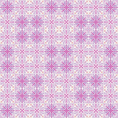 seamless pink and violet color abstract pattern background, decoration floral fabric and ikat illustration