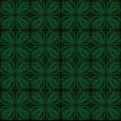 Green leaf and floral abstract digital design graphic technology pattern background by geometric and illustration