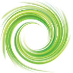 Vector swirling backdrop green color