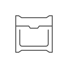 Sanitary pad package line icon