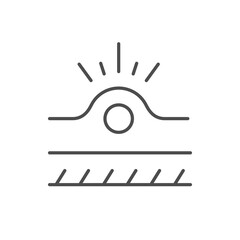 Skin acne line outline icon