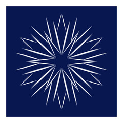 Snowflake Icon or design element Vector illustration