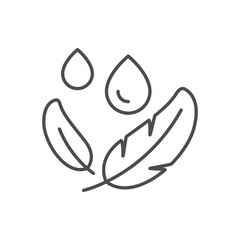 Obraz premium Light menstruation line outline icon