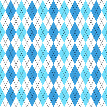 argyle blue pattern seamless design