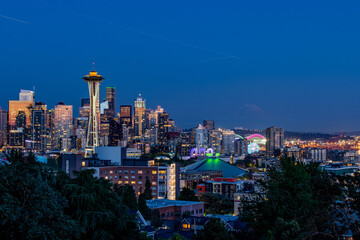 Seattle Skyline at Sunset from Kerry Park