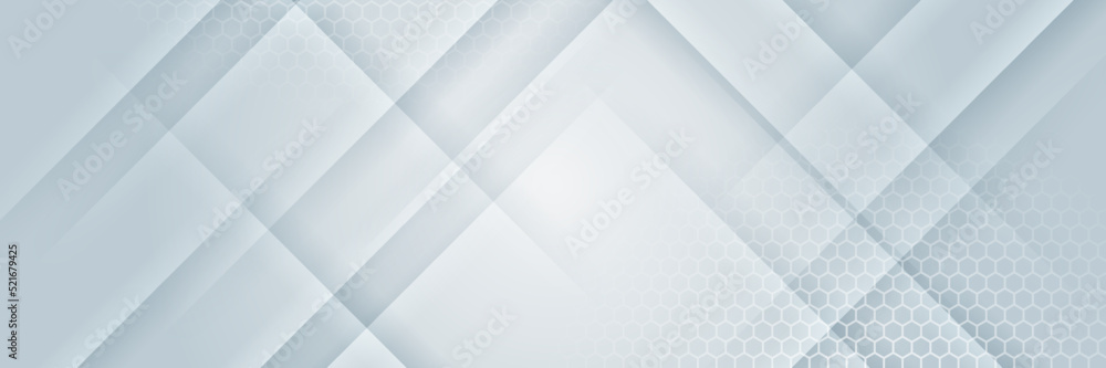 Poster white abstract banner. modern elegant white gray banner with creative design and shiny lines. minima