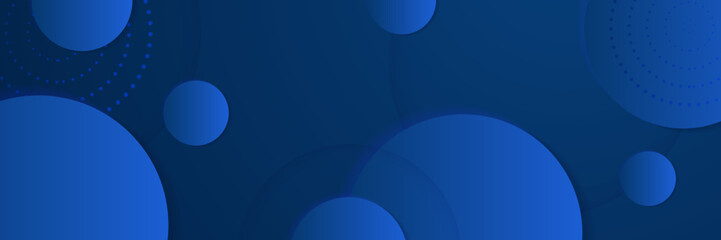 Modern abstract gradient dark navy blue banner background. Vector abstract graphic design banner pattern background template.