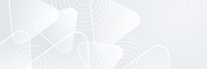 Grey white abstract banner paper shine and layer element vector for presentation design. Suit for business, corporate, institution, party, festive, seminar, and talks.