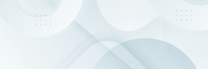 Grey white abstract banner paper shine and layer element vector for presentation design. Suit for business, corporate, institution, party, festive, seminar, and talks.