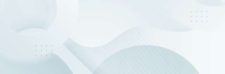 Grey white abstract banner paper shine and layer element vector for presentation design. Suit for business, corporate, institution, party, festive, seminar, and talks.