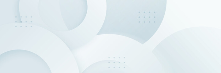 Grey white abstract banner paper shine and layer element vector for presentation design. Suit for business, corporate, institution, party, festive, seminar, and talks.