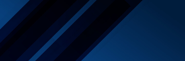 Obraz premium Modern dark blue banner geometric shapes corporate abstract technology background. Vector abstract graphic design banner pattern presentation background web template.