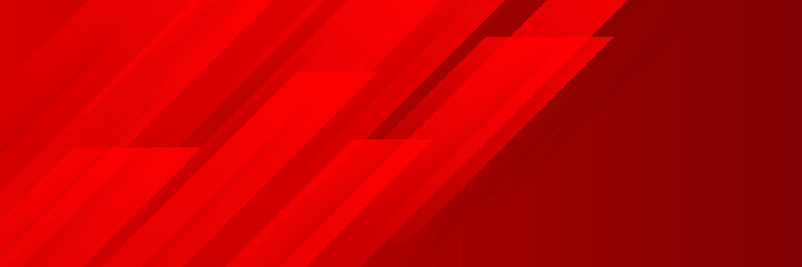Abstract red banner background design template vector illustration with 3d overlap layer and geometric wave shapes. Polygonal abstract background, texture, advertisement layout and web page
