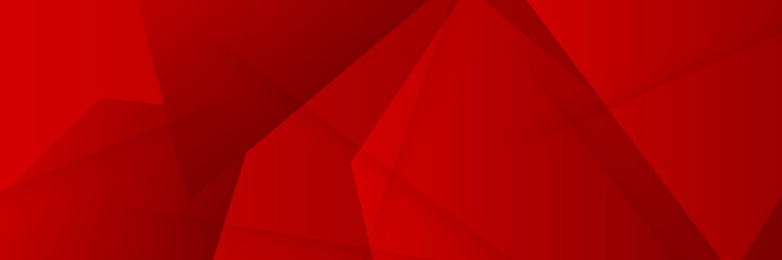 Abstract red banner background design template vector illustration with 3d overlap layer and geometric wave shapes. Polygonal abstract background, texture, advertisement layout and web page