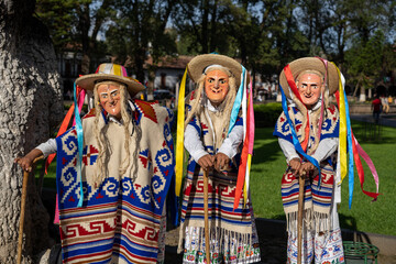 Folk dancers at Patzcuaro, Mexico