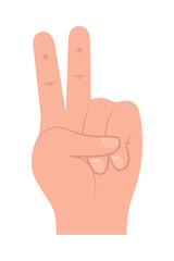 peace hand icon