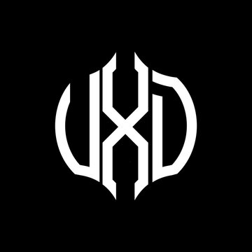 VXD letter logo. VXD best black background vector image. VXD Monogram logo design for entrepreneur and business.
