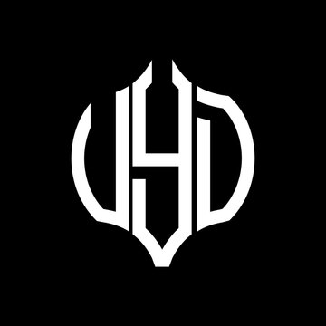 VYD letter logo. VYD best black background vector image. VYD Monogram logo design for entrepreneur and business.
