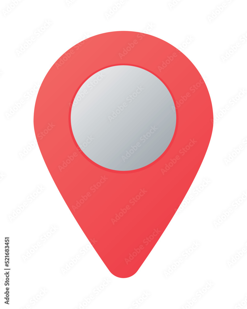 Sticker location pin icon