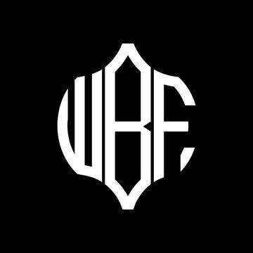 WBF letter logo. WBF best black background vector image. WBF Monogram logo design for entrepreneur and business.

