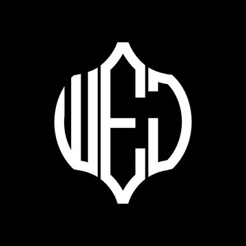 WEJ letter logo. WEJ best black background vector image. WEJ Monogram logo design for entrepreneur and business.
