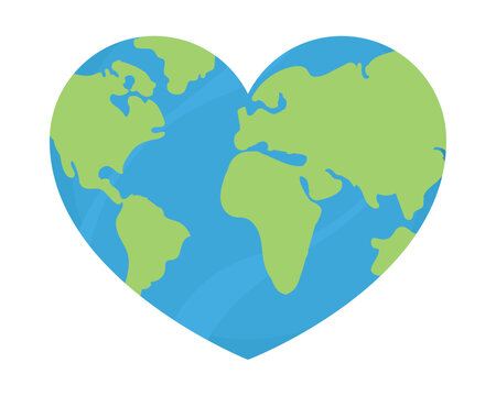 hearted earth planet