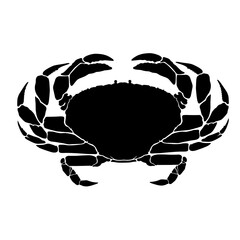 Vector illustration of crab isssolated on white background