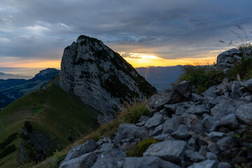 Fototapeta na wymiar Sonnenaufgang Alpstein