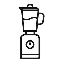 Blender linear icon. Vector outline symbol illustration