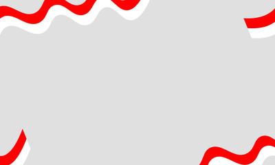 Indonesian Independence day
Background with copy space, blank space in the middle of the Red and White Wavy Flag Social Media Flyer
in the context of Indonesian independence you can write in the middl