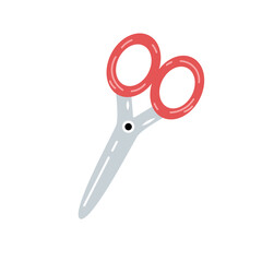 Vector cute school scissors. Back to school.