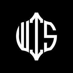 WIS letter logo. WIS best black background vector image. WIS Monogram logo design for entrepreneur and business.
 - obrazy, fototapety, plakaty