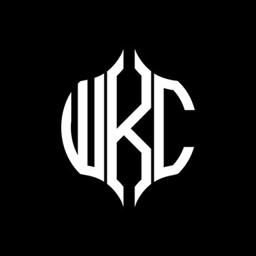 WKC letter logo. WKC best black background vector image. WKC Monogram logo design for entrepreneur and business.
