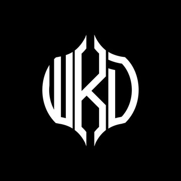 WKD letter logo. WKD best black background vector image. WKD Monogram logo design for entrepreneur and business.
