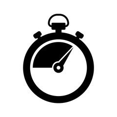 Chronometr or stopwatch icon. Fast time, timestamp illustration