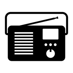 Radio or podcast icon. Radio internet or broadcast symbol illustration