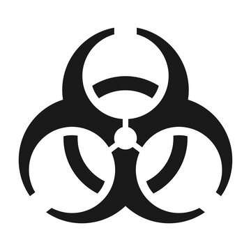 Bio hazard icon. Biohazard or  Biological hazard illustration
