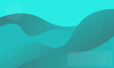 Obraz premium Colorful geometric abstract background. Liquid color background design. Fluid shapes composition. blue water waves have rounded triangular lines