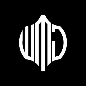 WMJ letter logo. WMJ best black background vector image. WMJ Monogram logo design for entrepreneur and business.

