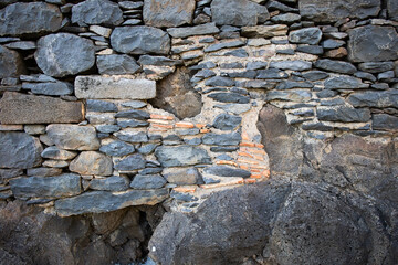 Dry Stone and Concrete Wall