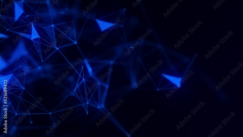 Poster abstract connection dots. technology background. network connection structure. plexus effect. 3d. 4k