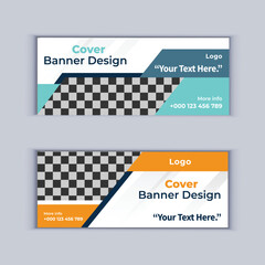 Digital Marketing Agency Banner Design Set of Two Professional Corporate Business Banners Design Modern Cover Banner Layout Template
