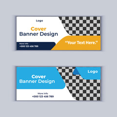 Digital Marketing Agency Banner Design Set of Two Professional Corporate Business Banners Design Modern Cover Banner Layout Template