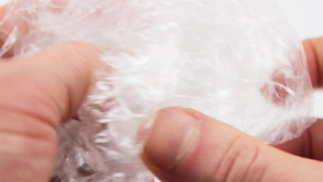 Plastic film, bag. Transparent plastic bag.